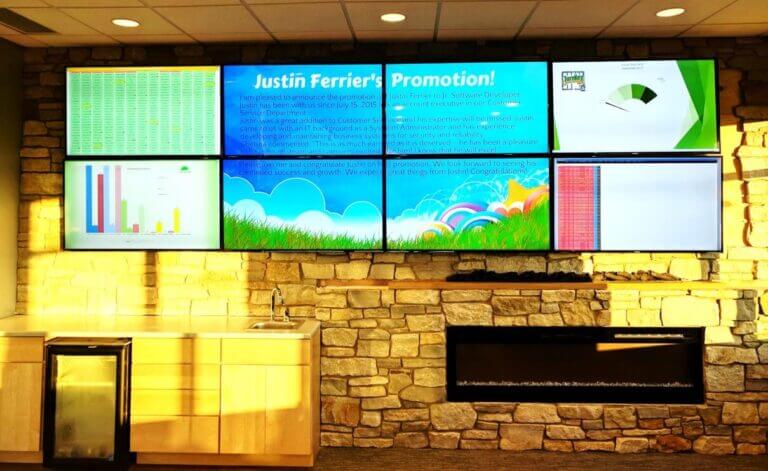 Three Square Market Video wall