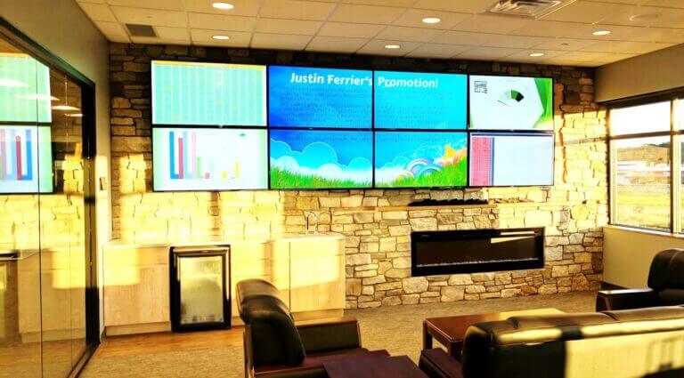 Three Square Market Video wall